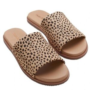 Hush Puppies Women's Leopard Print Paradise Slide Sandals